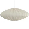Abat-jour Ellipse 65 cm lin, Natural