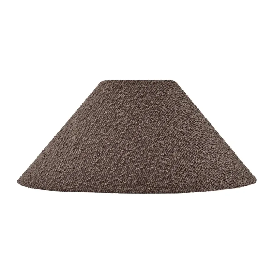 Abat-jour Iris 45, Bouclé moka