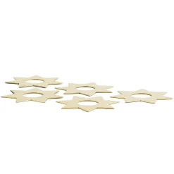 Accessoire pour bougie Constella étoiles Lot de 5, Laiton