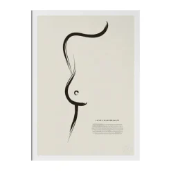Affiche Love your breasts, 50x70 cm