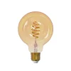 Ampoule LED à filament Airam Smarta Hem, ambre, 95mm, spirale e27, 6w