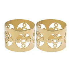 Anima Gemella anneaux de serviette - lot de 2, Laiton