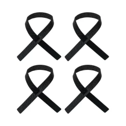 Anneaux de serviette Loop lot de 4, Noir anthracite