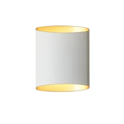 Applique murale Sinne, Blanc-Laiton