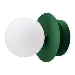 Applique murale/Plafonnier Art Deco IP44, Vert-Blanc