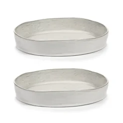 Assiette creuse La Mère Ø20 cm lot de 2, Off white