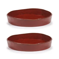 Assiette creuse La Mère Ø20 cm lot de 2, Venetian red