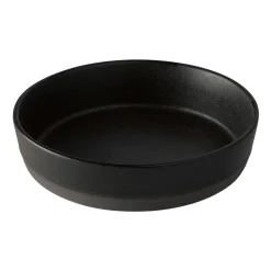 Assiette creuse Raw Ø19,4 cm, Titanium black