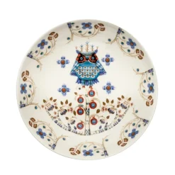 Assiette creuse Taika 20 cm, motif blanc