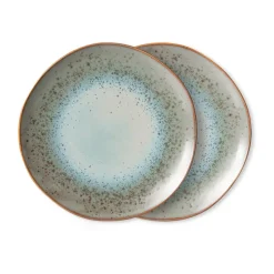 Assiette 70's Ø26 cm lot de 2, Mineral