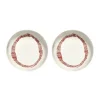 Assiettes creuses Ottolenghi Feast Ø22 cm lot de 2, White stripes-red