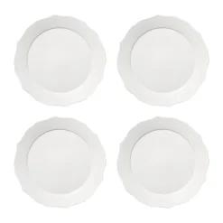 Assiette Silhouette L Ø26 cm lot de 4, Blanc