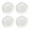 Assiette Silhouette M Ø23,5 cm lot de 4, Blanc