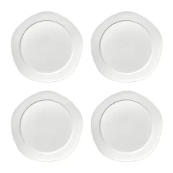 Assiette Silhouette M Ø23,5 cm lot de 4, Blanc