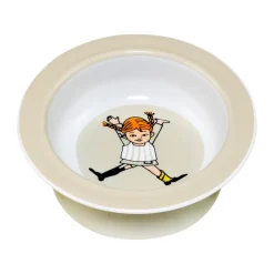 Assiette ventouse Pippi Cirkus Ø15,5 cm, Beige