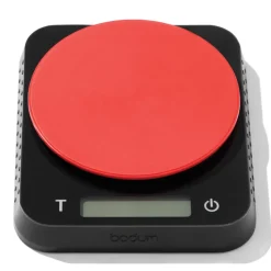 Balance de cuisine Bistro 13x15,7 cm, Noir-rouge