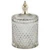 Bocal avec couvercle Miya Ø10,5cm, Gris clair