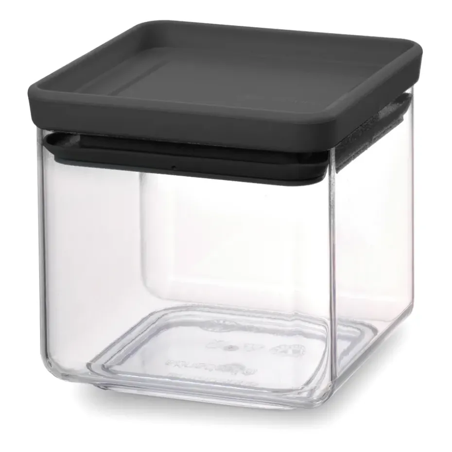 Bocal de rangement carré TASTY+ 0,7 L, Gris foncé