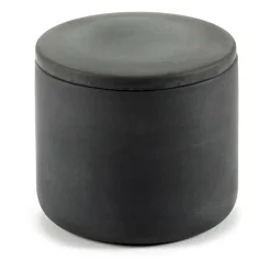 Bocal de stockage rond avec couvercle Cose S bas Ø7 cm, Gris foncé