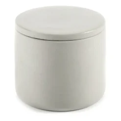 Bocal de stockage rond avec couvercle Cose S bas Ø7 cm, Beige