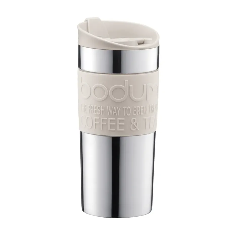 Bodum travel mug 35 cl acier inoxydable, Off white