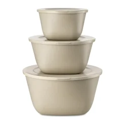 Bol à couvercle Connect Stockholm lot de 3, Nature desert sand