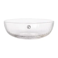 Bol en verre cannelé Ernst Ø13 cm, Clair