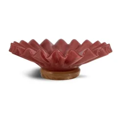 Bol Lori M Ø 18 cm, Bordeaux-beige