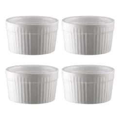 Bols à soufflé Fire Ø 9 cm Lot de 4, Blanc