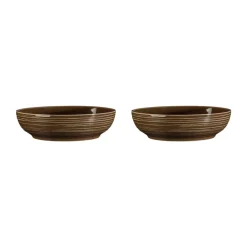 Bol Terra Ø 25,5 cm, lot de 2, Earth Brown