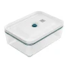 Boîte alimentaire sous vide en verre plate La-Mer plate 2 L, 24,5x18,5x9 cm