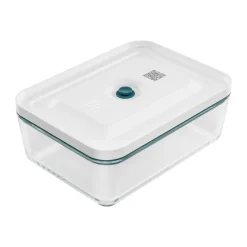Boîte alimentaire sous vide en verre plate La-Mer plate 2 L, 24,5x18,5x9 cm
