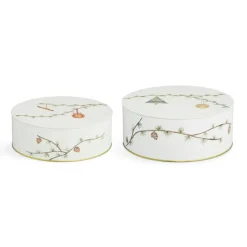 Boîte de rangement de Noël Hammershøi Lot de 2, Blanc