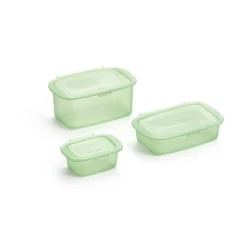 Boîte en silicone Lékué 3 pièces, Vert