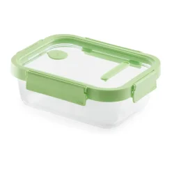 Boîte à lunch rectangulaire en verre Lékué 0,64 L, Vert