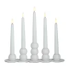 Bougeoir combinable Lykke incluant 5 lampes LED, White