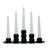 Bougeoir combinable Lykke incluant 5 lampes LED, Black