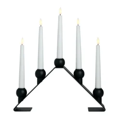Bougeoir de l'Avent Luna, Black