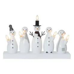 Bougeoir de l'avent Snowman, Blanc