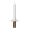 Bougeoir Ernst Laiton brossé Ø9,2 cm, 7 cm
