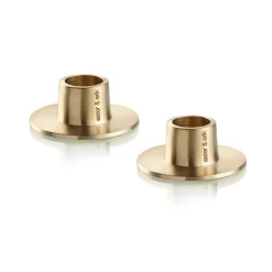 Bougeoir ester & erik mat Lot de 2, Or