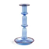 Bougeoir Flare medium, Light blue-red