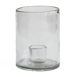 Bougeoir Luna Ø12 cm, Transparent