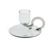 Bougeoir Tiny curved, Grey
