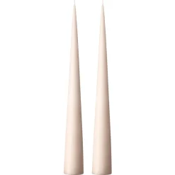 Bougie cônique ester & erik 37 cm Lot de 2 mat, Linen grey 22