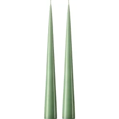 Bougie cônique ester & erik 37 cm Lot de 2 lacquées, Eucalyptus 66-0