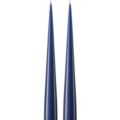 Bougie cônique ester & erik 37 cm Lot de 2 lacquées, Royal navy 28-0