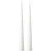 Bougie cônique ester & erik 37 cm Lot de 2 lacquées, Pure white 31-0