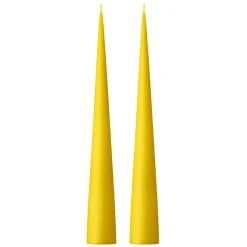 Bougie cônique ester & erik 37 cm Lot de 2 mat, Lemon drop 15