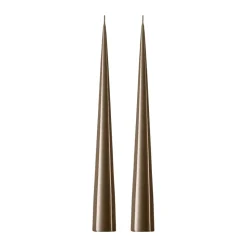 Bougie cônique ester & erik 37 cm Lot de 2 lacquées, Caviar 77
